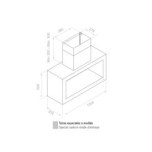 Pando P-960/100 inox/fehér keret páraelszívó
