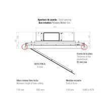 Pando E-217/110X70 fehér üveg ECO PLUS páraelszívó