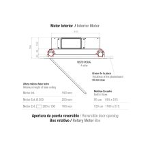 Pando E-297/950X560 CRISTAL BL 1130E mennyezeti páraelszívó