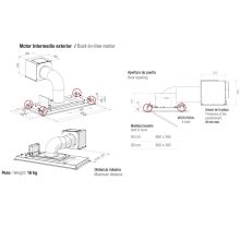 Pando E-295/90 IX V.1350 int/ext mennyezeti páraelszívó