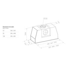 Pando PRO/85inox beépíthető páraelszívó  SEC PLUS