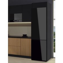 Pando PFLC COMBI szabadonálló hűtőszekrény, fekete üveg