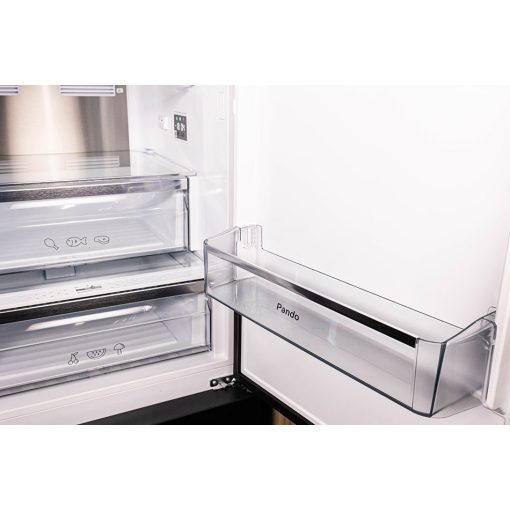 Pando PFLX COMBI szabadonálló hűtőszekrény, dark inox