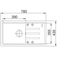 FRANKE SZETT MALTA BSG 611-78 S avena mosogató + NOVARA PLUS avena álló