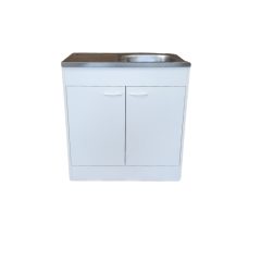   Komplett mosogatós szekrény 80x50cm nyílóajtós, fehér, egymedencés tállal