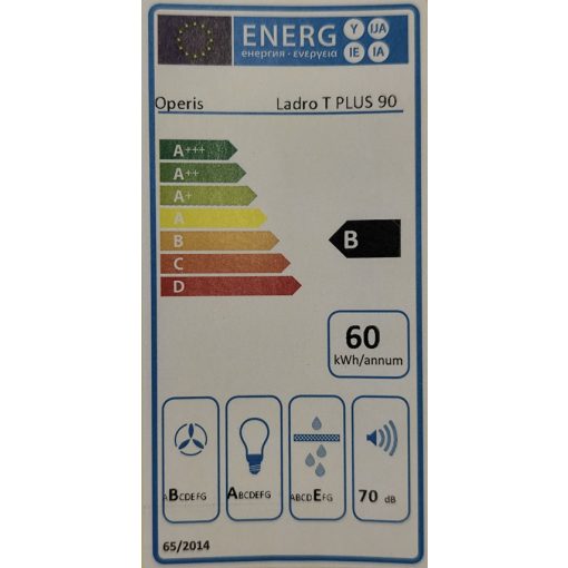 OPERIS LARDO T PLUS 90 fekete fali páraelszívó