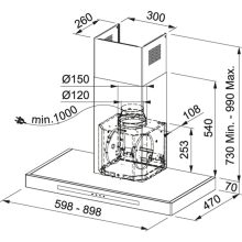 FRANKE SMART FSMT 605 XS inox páraelszívó