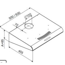 OPERIS TANTE 50 fehér szabadonálló páraelszívó