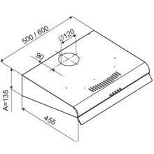 OPERIS NOVENTA 60 inox szabadonálló páraelszívó