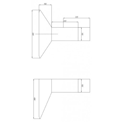 OPERIS LARDO fekete kürtős páraelszívó