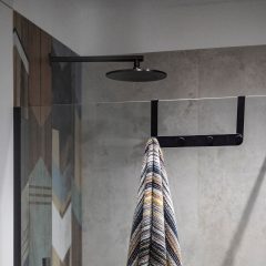   LAVEO MIRI négyes akasztó zuhanykabinhoz ütközővel és szivaccsal (170x325x39 mm), fekete