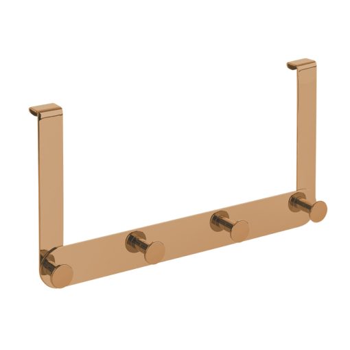 LAVEO MIRI négyes akasztó zuhanykabinhoz ütközővel és szivaccsal (170x325x39 mm), rose gold