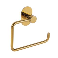   LAVEO MIRI WC-papír tartó rögzítővel és csavarokkal (120x140x35 mm), arany