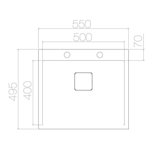 AS 251S HAND MADE prémium inox mosogató SZIFONNAL