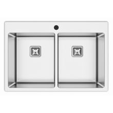 AS 390S prémium inox mosogató SZIFONNAL