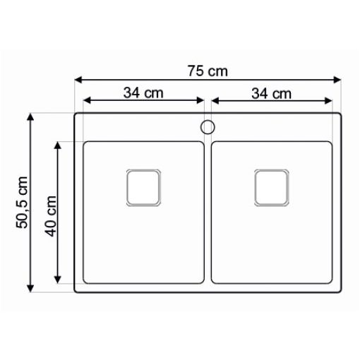 AS 390S prémium inox mosogató SZIFONNAL