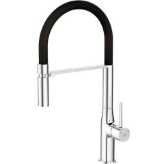   Laveo POLA álló csaptelep rugalmas kiömlővel, króm/matt fekete