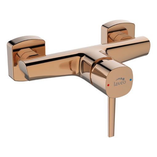 LAVEO POLA falra szerelhető zuhnycsap zuhanyszett nélkül, rose gold