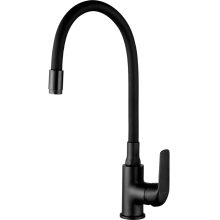 LAVEO ELZA álló csaptelep rugalmas tömlővel, matt fekete