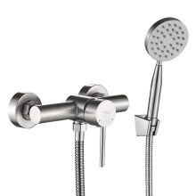 LAVEO NOIA fali zuhanycsap zuhanyszettel, szálcsiszolt inox