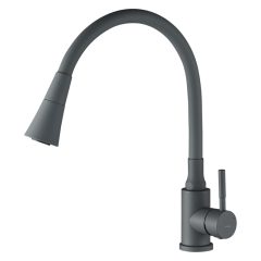   LAVEO SELVA zuhanyváltós rugalmas tömlős szürke csaptelep