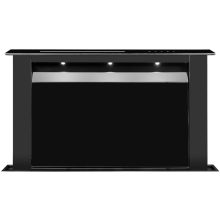 Ciarko Design Moondraft 60 cm fekete pultból kiemelkedő páraelszívó