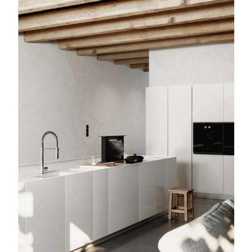Ciarko Design Moondraft 60 cm fekete pultból kiemelkedő páraelszívó