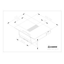 Ciarko Design Wizard SLIM 72 fekete főzőlapba integrált páraelszívó