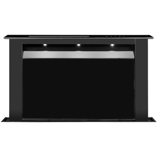 Ciarko Design Moondraft 90 cm fekete pultból kiemelkedő páraelszívó