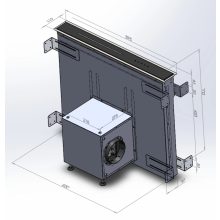 Ciarko Design Moondraft 90 cm Inox pultból kiemelkedő páraelszívó