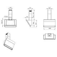 Ciarko Design ILLUMIA fehér fali páraelszívó