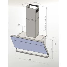 Ciarko Design ILLUMIA fehér fali páraelszívó
