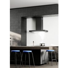 Ciarko Design T-Light 60 cm fekete fali páraelszívó