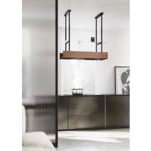 Ciarko Design MINIMAL 1 120 cm fekete sziget páraelszívó (panellal)