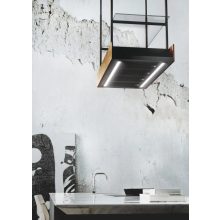 Ciarko Design MINIMAL 1 120 cm fekete sziget páraelszívó (panellal)