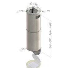 Ciarko Design Tubus W Inox sziget páraelszívó