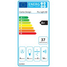 Ciarko Design Piu Light 80 fekete sziget páraelszívó