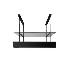 Ciarko Design MINIMAL 1 90 cm fekete sziget páraelszívó (oldalsó panel nélkül)