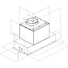 Ciarko Design Su Mini 74 cm fekete üveg beépíthető páraelszívó