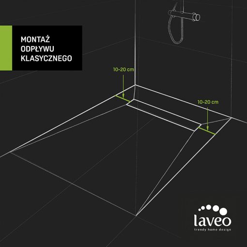 LAVEO SLIM folyóka 700 mm, fekete