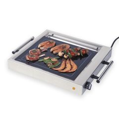   Elag szabadonálló asztali kerámia grillező főzőlap zsírgyűjtővel