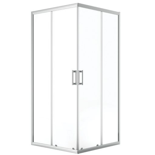 LAVEO BRESSO szögletes zuhanykabin zuhanytálcával 80x80x185 cm átlátszó üveg/króm