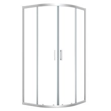 LAVEO BRESSO félkör zuhanykabin zuhanytálcával 80x80x185 cm átlátszó üveg/króm