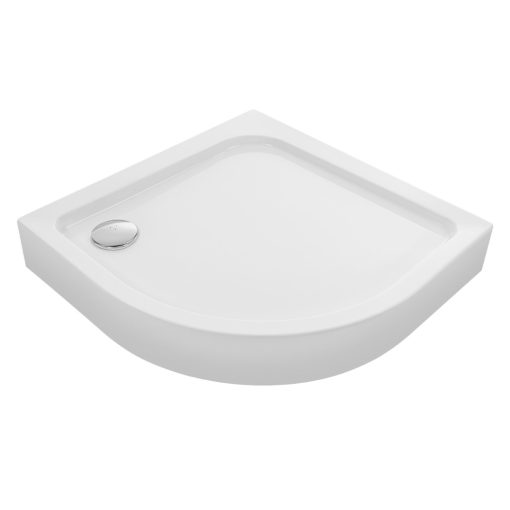 LAVEO BRESSO félkör zuhanykabin zuhanytálcával 90x90x185 cm átlátszó üveg/króm