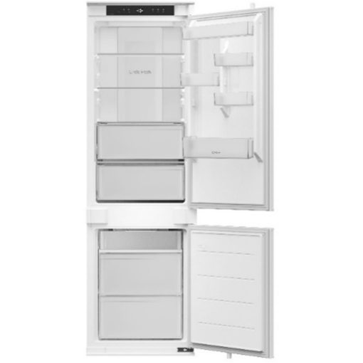 Kluge beépíthető kombi hűtőszekrény alul fagyasztóval, 194L/74L, 35dB
