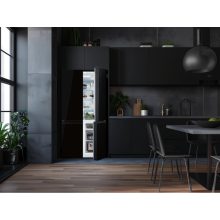 Kluge szabadonálló fekete üveg négyajtós hűtőszekrény, NoFrost, 429L/171L