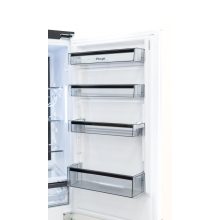 Kluge beépíthető kombi hűtőszekrény alul fagyasztóval, DualNoFrost, 170L/63L