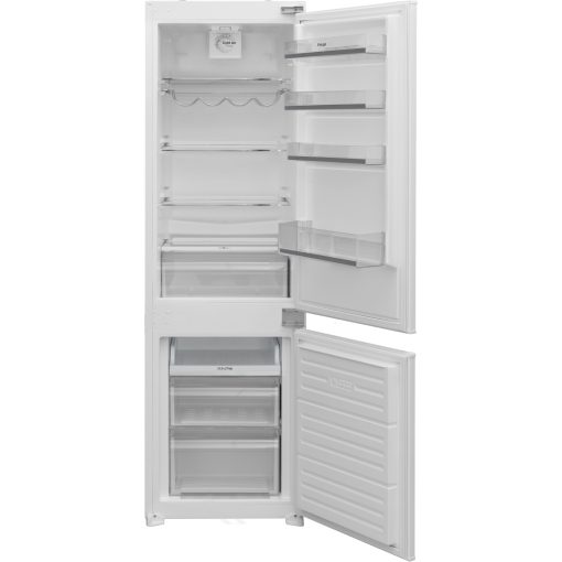 Kluge beépíthető kombi hűtőszekrény alul fagyasztóval, DualNoFrost, 180L/63L