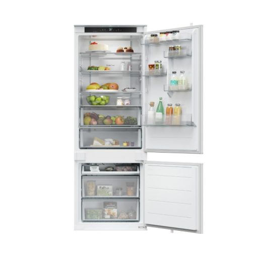 Kluge beépíthető kombi hűtőszekrény alul fagyasztóval, NoFrost, 281L/101L