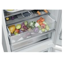 Kluge beépíthető kombi hűtőszekrény alul fagyasztóval, NoFrost, 281L/101L